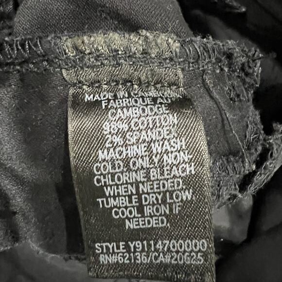 Guess Women's Black Skinny Stretch Denim Pants Daredevil Skinny Size 26 - Picture 7 of 10